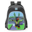 Roblox BedWars Cyber DJ Skin School Backpack