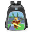 Roblox BedWars Tiger Brawler Freiya Skin School Backpack