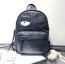 Chiara Glitter Eyes Backpack Rucksack Schoolbag Black