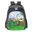 Simon Super Rabbit Dad And Simon School Backpack