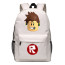 Roblox Standard Face Red Rucksack Backpack Schoolbag