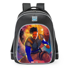 Disney+ Marvel What If…? Erik Killmonger School Backpack