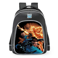 Marvel Fantastic Four Comics Style School Backpack