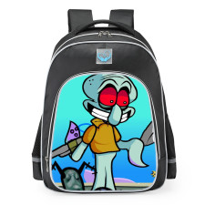Friday Night Funkin FNF vs Mistful Crimson Morning Squidward Tentacles School Backpack