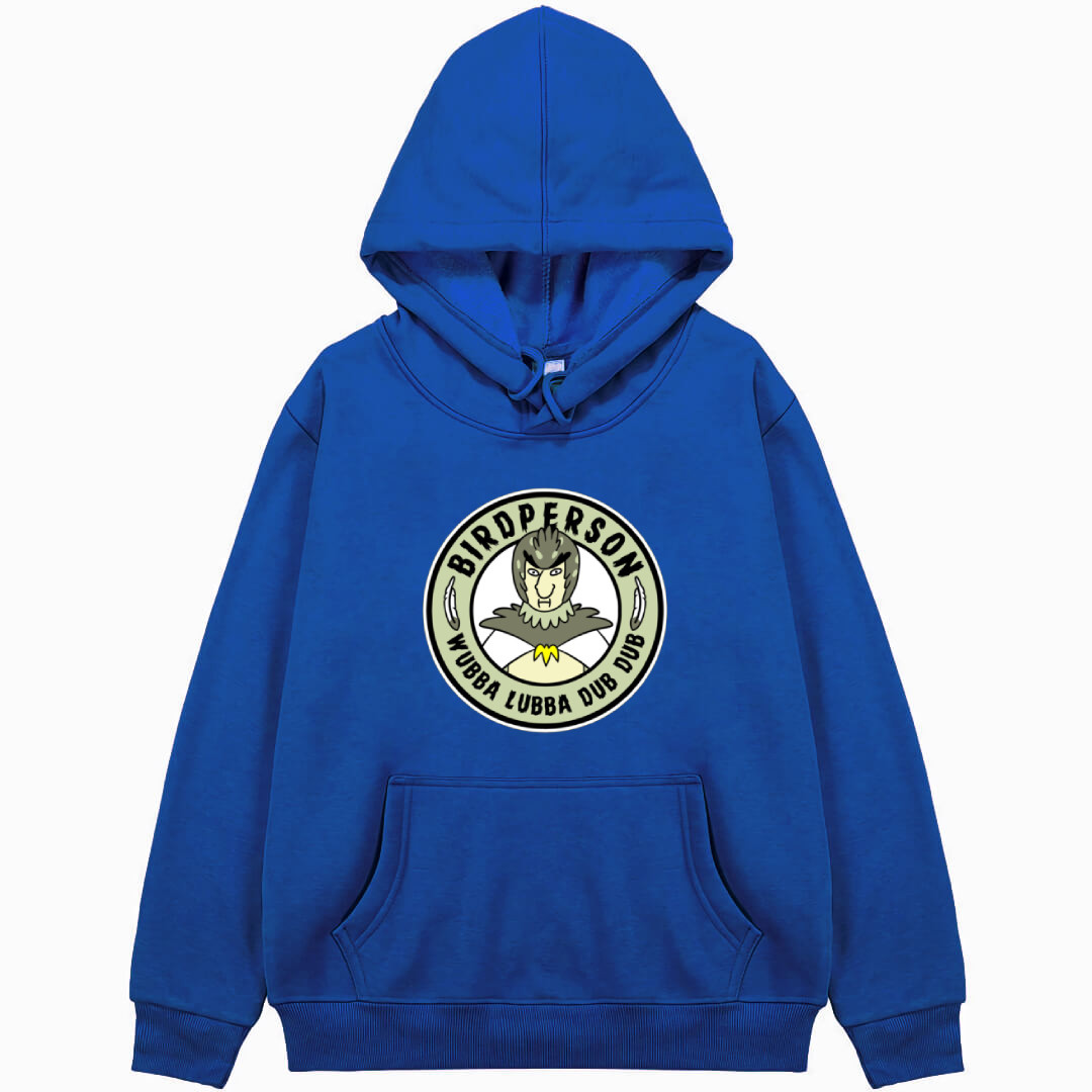 Rick And Morty Birdperson Hoodie Hooded Sweatshirt Sweater Jacket - Birdperson Logo