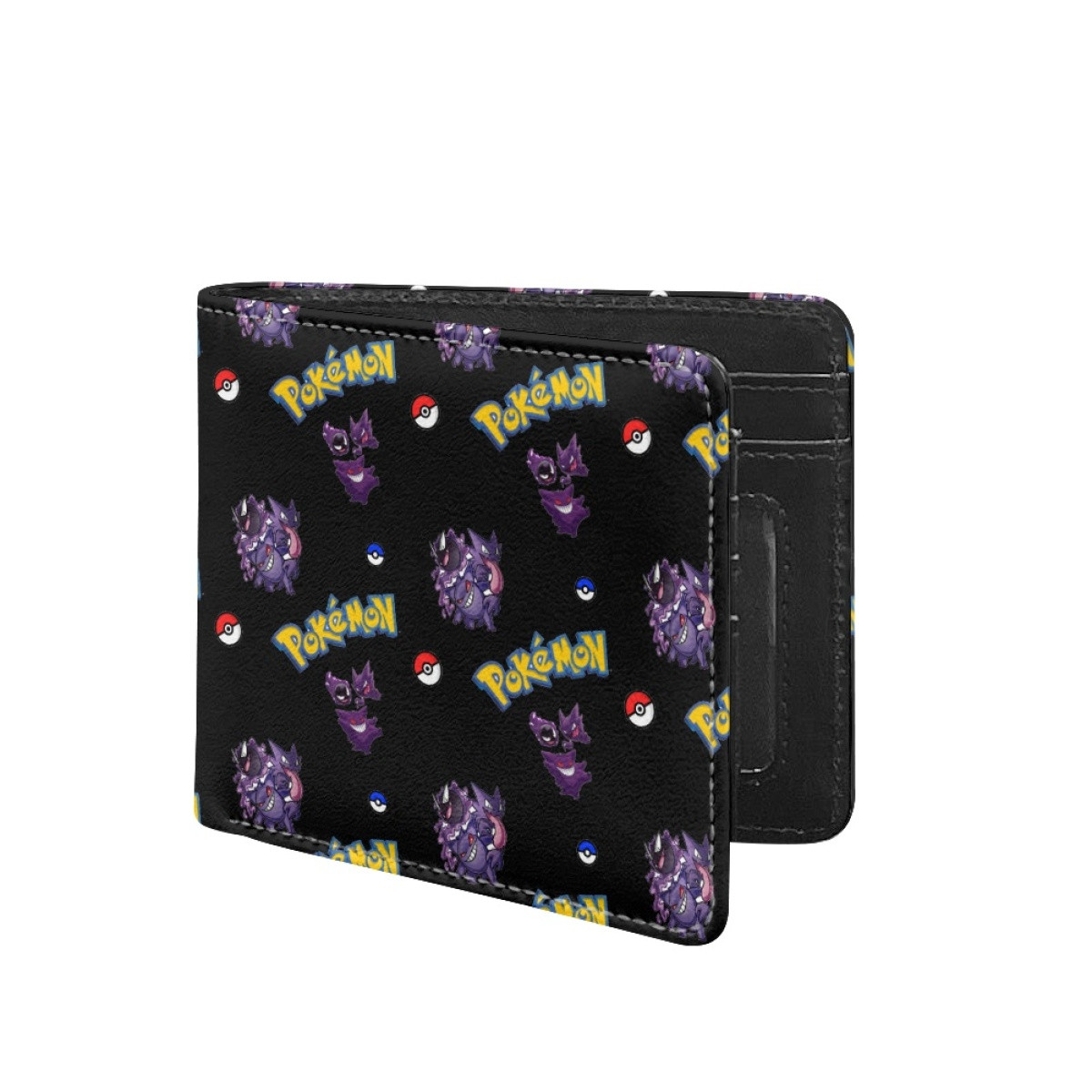 Pokemon Bifold Wallet - Gastly Haunter Gengar Evolution Cartoon Art Series