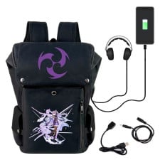 Genshin Impact Keqing Backpack With USB Charger