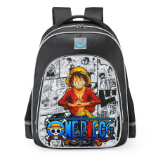 One Piece Luffy Comics Style School Backpack