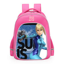 Super Smash Bros Ultimate Zero Suit Samus School Backpack