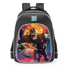 Disney+ Marvel What If…? Zombie Captain America School Backpack