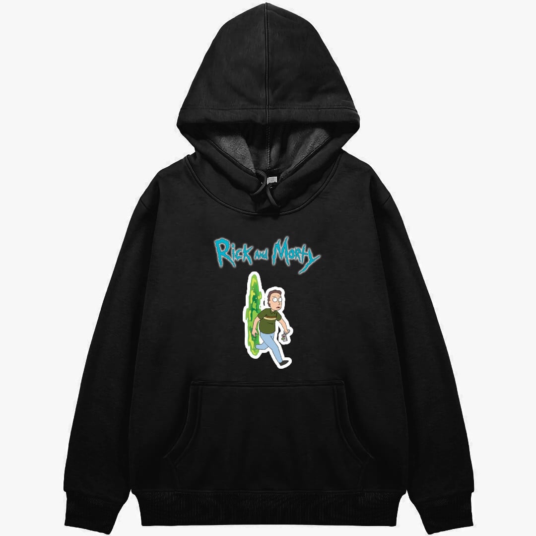 Rick And Morty Jerry Smith Hoodie Hooded Sweatshirt Sweater Jacket - Jerry Smith Fandom Realm