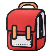 JumpFromPaper Junior Red Spaceman Backpack