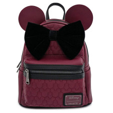 Minnie Mouse Woven Loungefly Mini Backpack