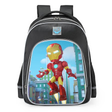 Iron Man Flying Spidey And His Amazing Friends Disney School Backpack