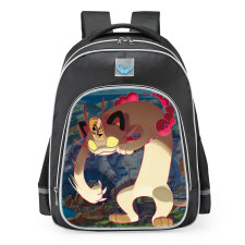 Pokemon Sword And Shield GMax Meowth School Backpack