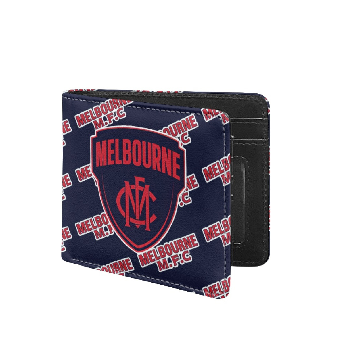 Melbourne Football Club Bifold Wallet - Melbourne Football Club Medley Monogram Wordmark