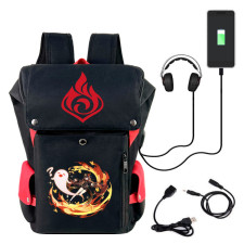 Genshin Impact Hu Tao Backpack With USB Charger