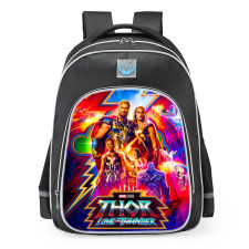 Marvel Thor Love and Thunder Characters School Backpack
