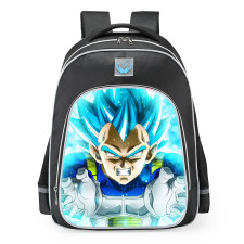 Dragon Ball Super Vegeta Super Saiyan God Blue School Backpack