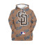 MLB San Diego Padres Hoodie Pullover - San Diego Padres Medley Monogram Wordmark