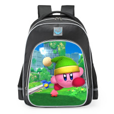 Kirby And The Forgotten Land Sword Kirby School Backpack