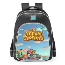 Animal Crossing New Horizons Shoreline Theme School Backpack