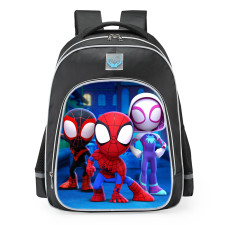 Peter Parker Miles Morales Gwen Stacy Spidey And His Amazing Friends Disney School Backpack