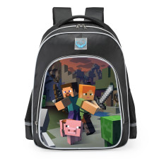 Minecraft Steve And Alex School Backpack