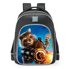 Marvel Guardians Of The Galaxy Rocket And Baby Groot School Backpack