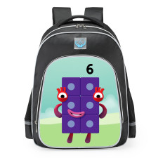 Number Blocks Number Six School Backpack