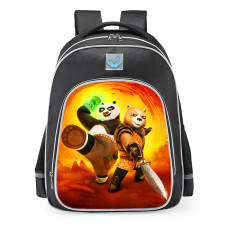 Kung Fu Panda The Dragon Knight Po And Wandering Blade School Backpack