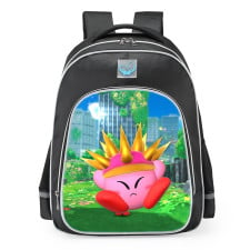 Kirby And The Forgotten Land Needle Kirby School Backpack