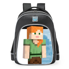 Super Smash Bros Ultimate Alex Minecraft School Backpack