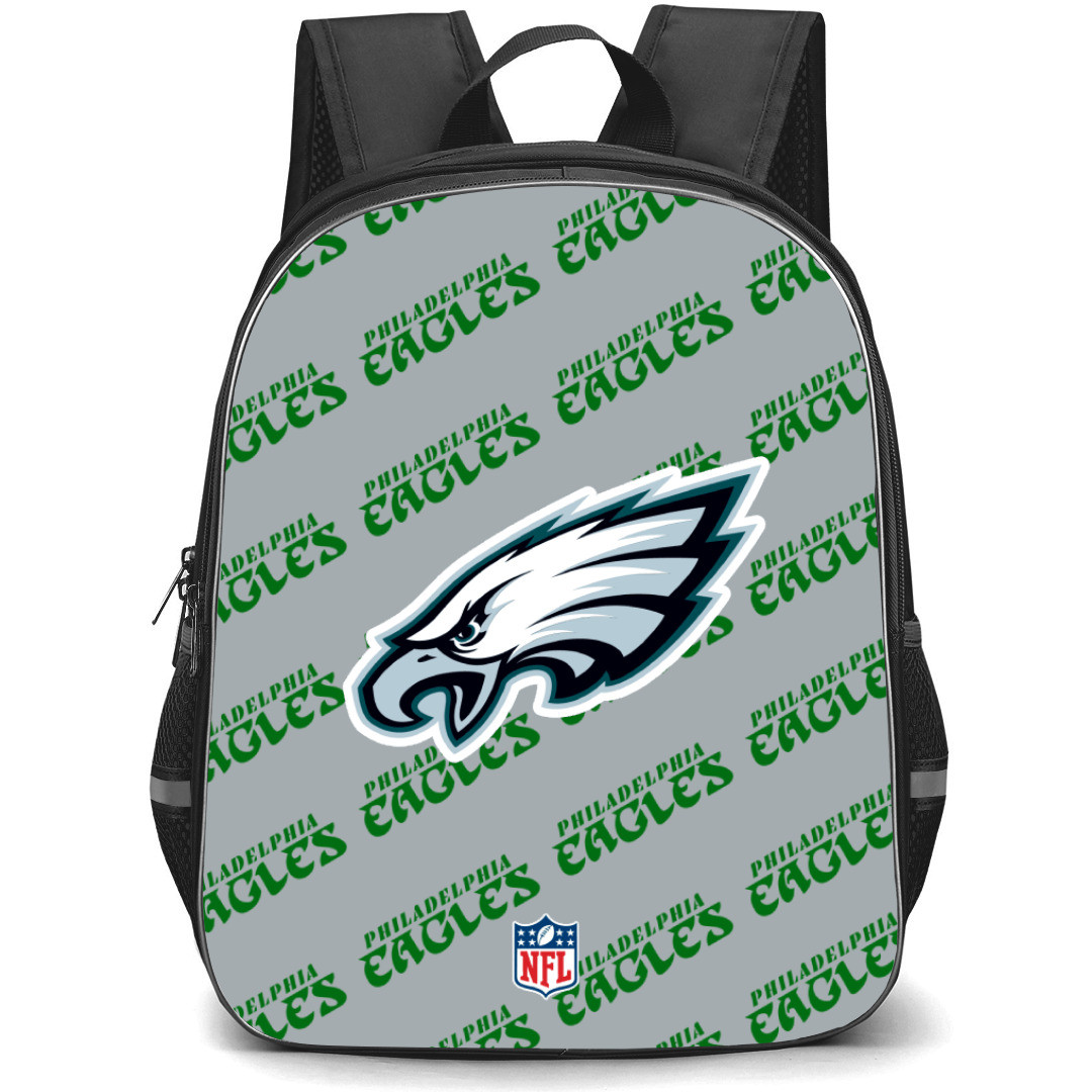 NFL Philadelphia Eagles Backpack StudentPack - Philadelphia Eagles Medley Monogram Wordmark