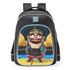 Super Mario Villain Wario Funny School Backpack